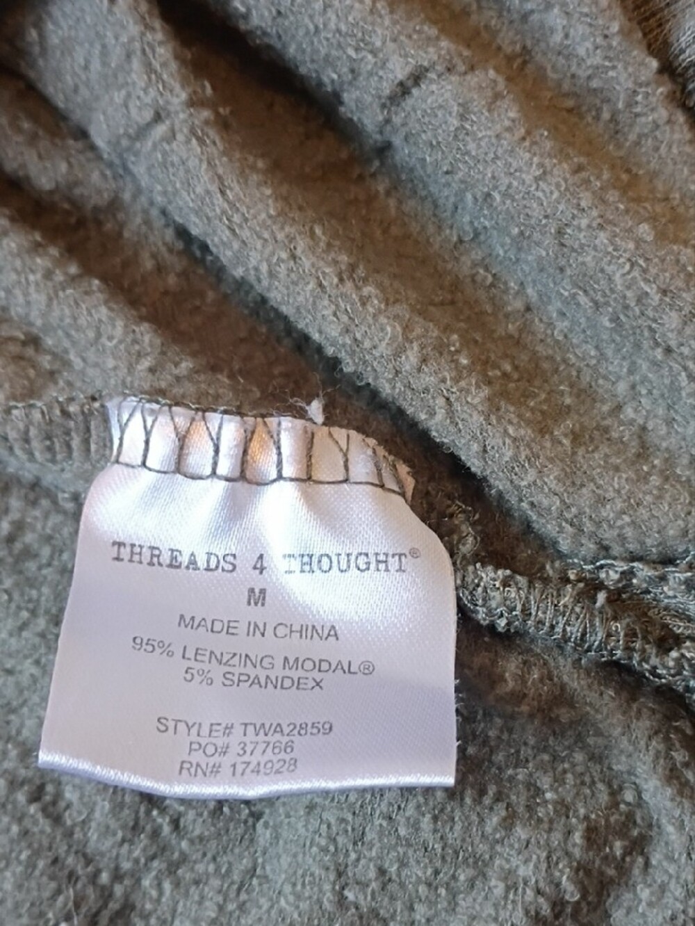 Threads 4 Thought Olive Long Sleeve Raglan Tee - Picture 9 of 14